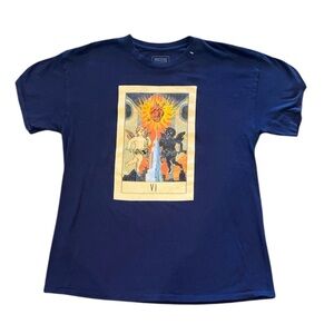 Smashing Pumpkins Spirits on Fire Tour Navy Blue T-Shirt Size Large